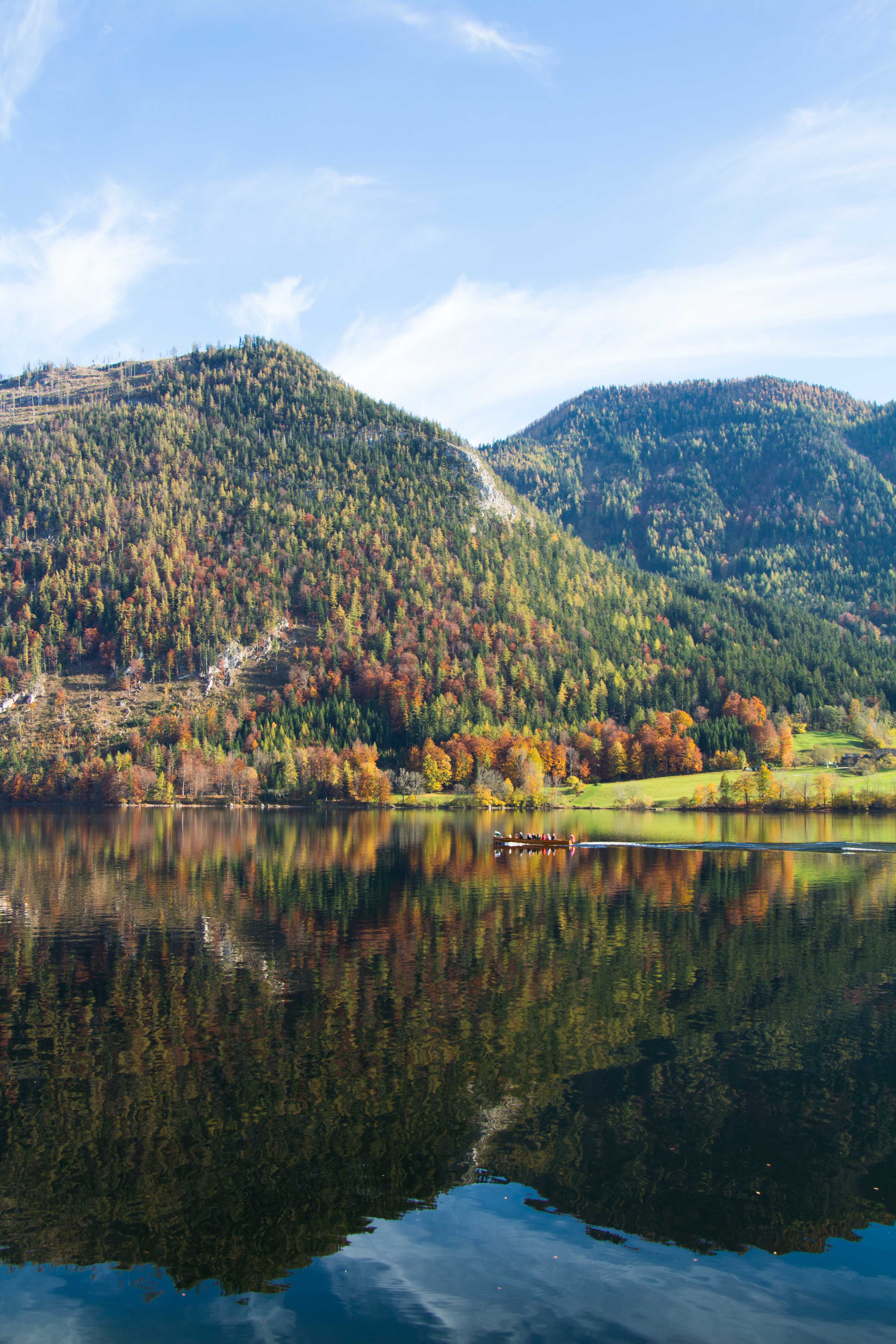 Golden autumn at Grundlsee, Austria